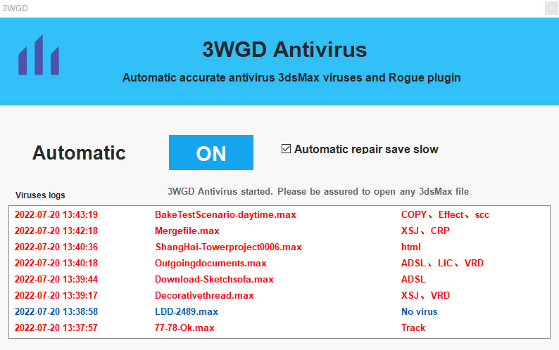 Max antivirus interface